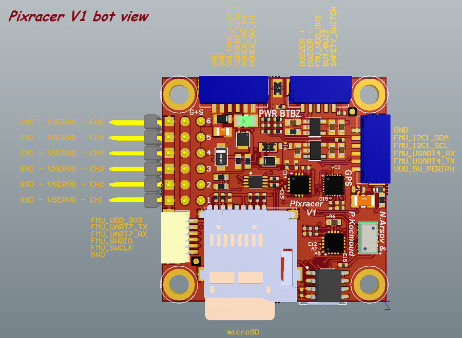 Pixracer Board bot